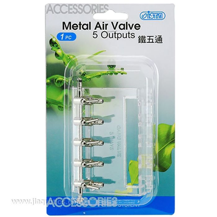 Ista Metal Air Valve with 5 outputs for airlines and CO2 in planted aquariums.