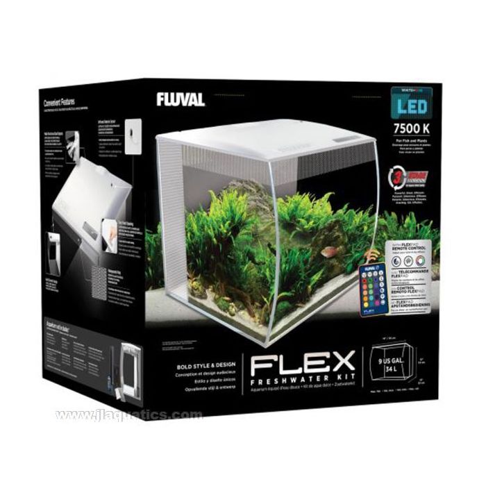 Buy Fluval Flex Aquarium Kit - 9 Gallon White at www.jlaquatics.com