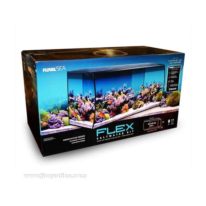 Fluval Sea Flex Saltwater Aquarium Kit - 32.5 Gallon Black