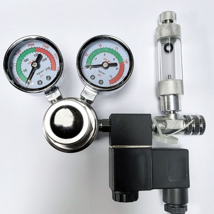 Reef Crest CO2 Regulator with Solenoid and Bubble Counter