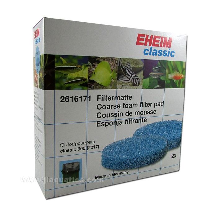 Eheim Classic 600 Canister Filter Coarse Filter Pads (2 Pack)