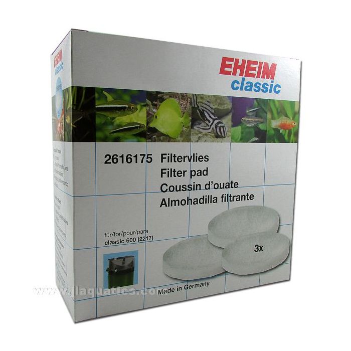 Eheim Classic 600 Canister Filter Fine Filter Pads (3 Pack)
