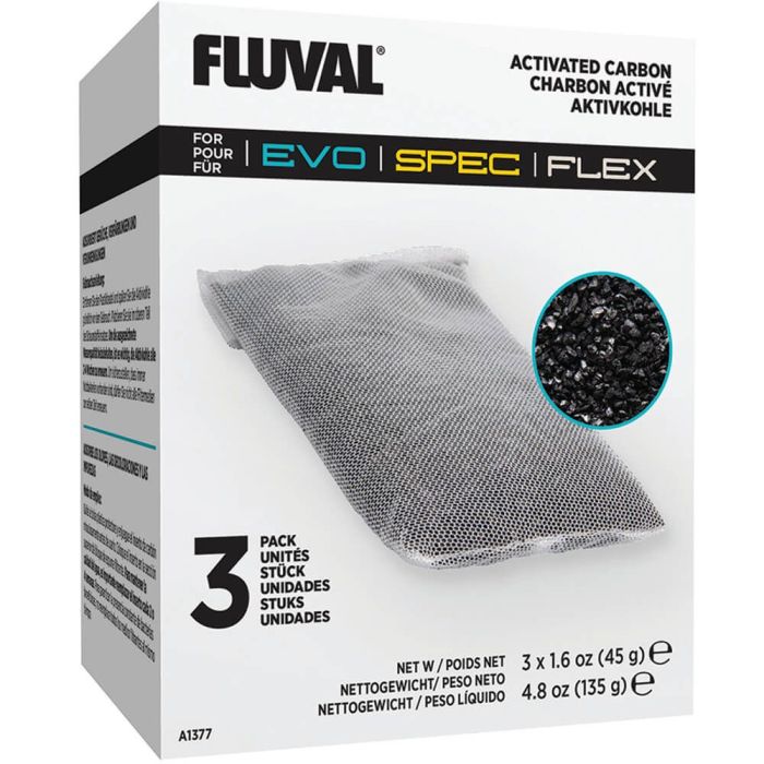 Fluval Spec/Evo/Flex Replacement Carbon - 3 Pack