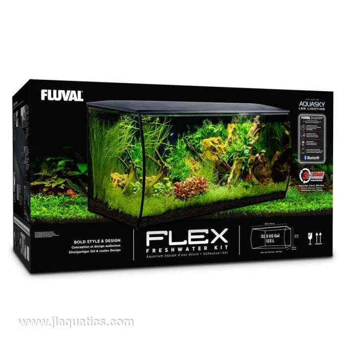 Fluval Flex Aquarium Kit - 32.5 Gallon Black