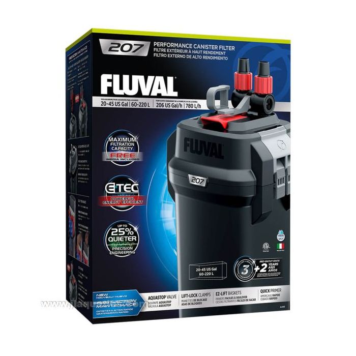 Hagen Fluval 207 Canister Filter in retail packaging