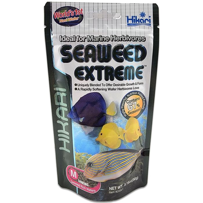 Hikari Seaweed Extreme Medium Pellet Fish Food - 90 Gram