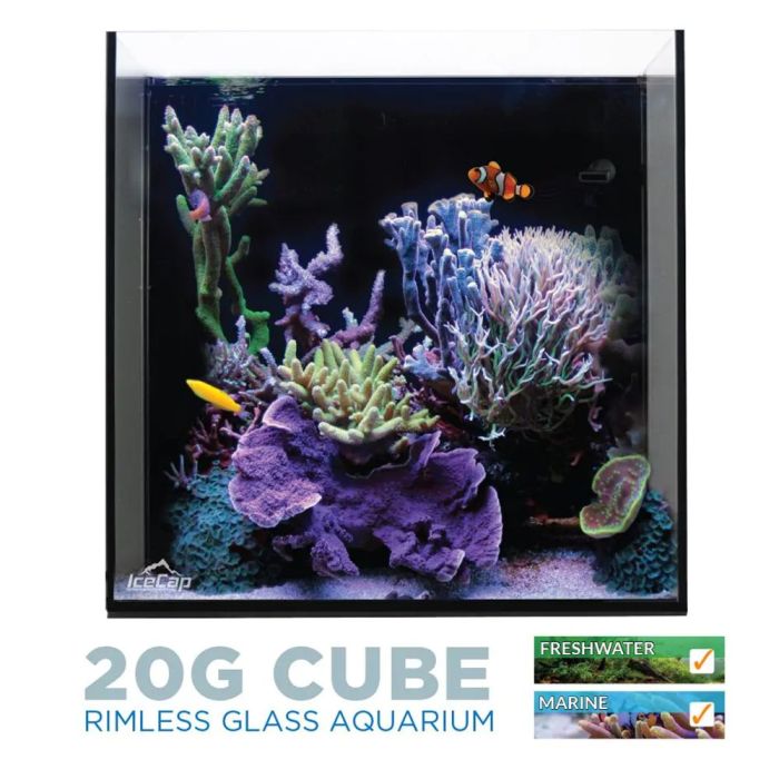 IceCap All In One Glass Aquarium - 20 Gallon