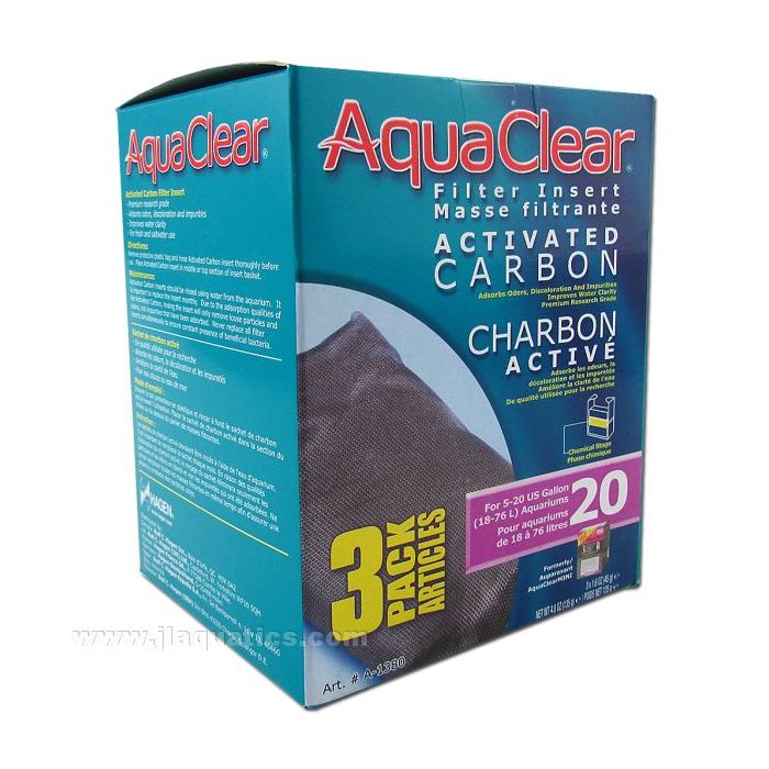 Hagen Aquaclear 20/Mini Carbon Replacement - 3 Pack