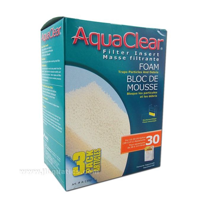 Hagen Aquaclear 30/150 Foam Replacement - 3 Pack