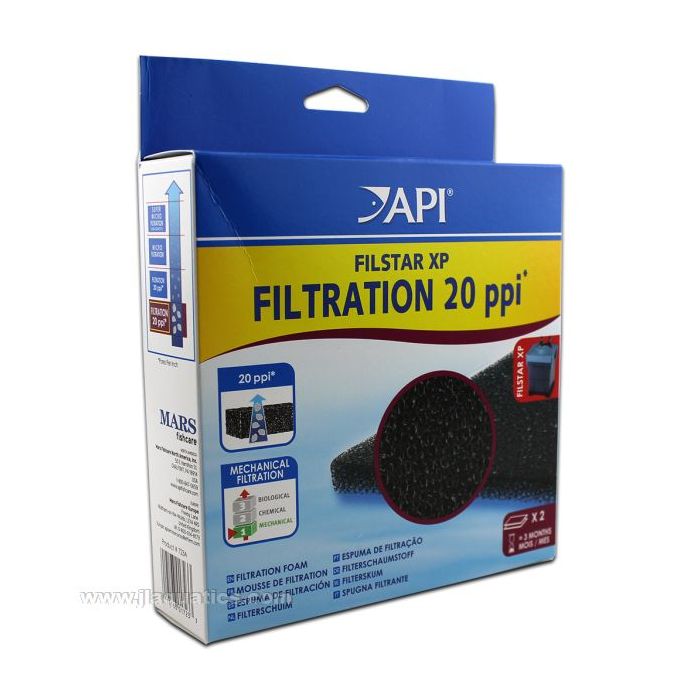 Buy API Filstar Foam 20 Pad - 2 Pack at www.jlaquatics.com