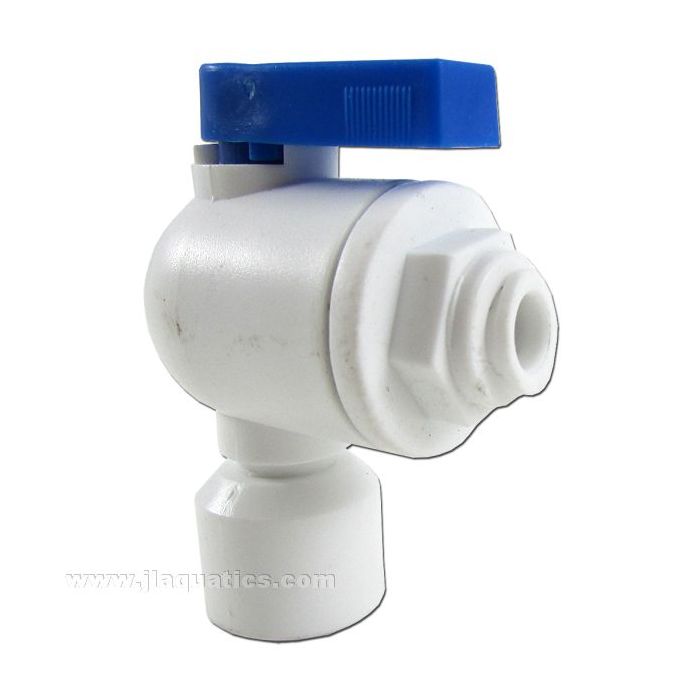 Buy RO Elbow Ball Valve Fitting (1/4FPT  x 1/4 Quick Connect) at www.jlaquatics.com