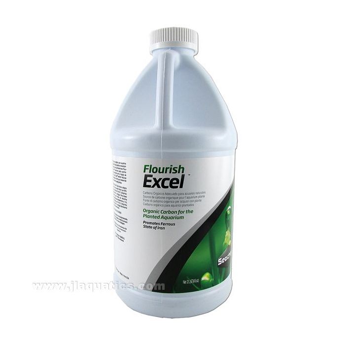 seachem flourish excel front of 2 litre bottle