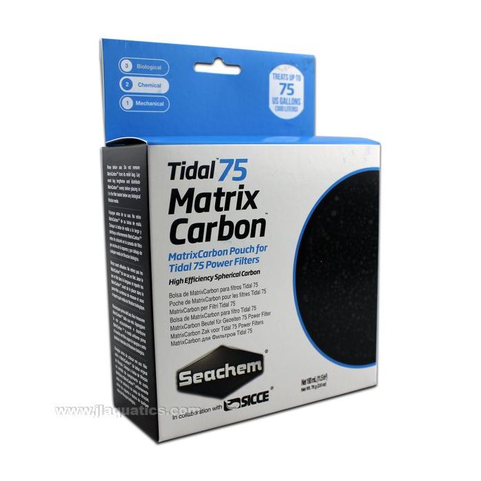 Buy Seachem Tidal Filter 75 Carbon Pouch at www.jlaquatics.com
