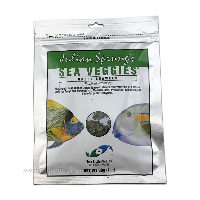 Buy Two Little Fishies  SeaVeggies - Green Seaweed - 30 Gram at www.jlaquatics.com